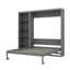 Lit escamotable mural polyvalent avec tablettes intégrées-1671737113-1671737112