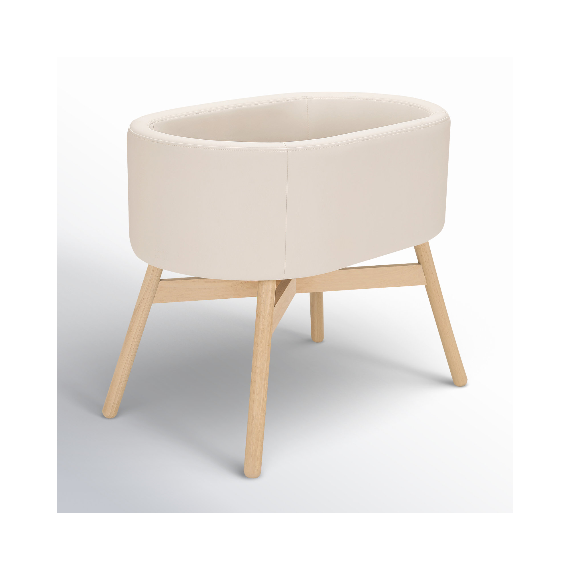 babyletto x GATHRE Capsule Bassinet, White