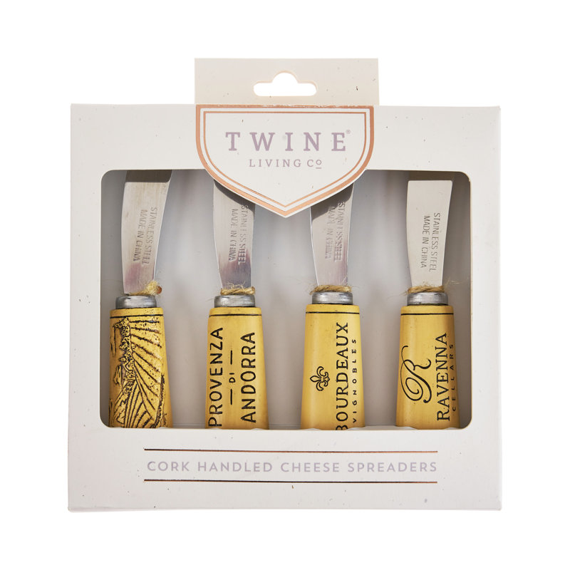 Cork Handled Cheese Spreader Set