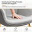 Velvet Armchair With Footstool-139610678