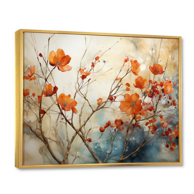 Maple Trees Glowing Embers II - Tree Maple Wall Art For Living Room
