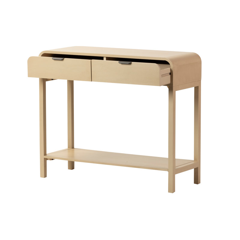 90cm Console Table, Brown/Black