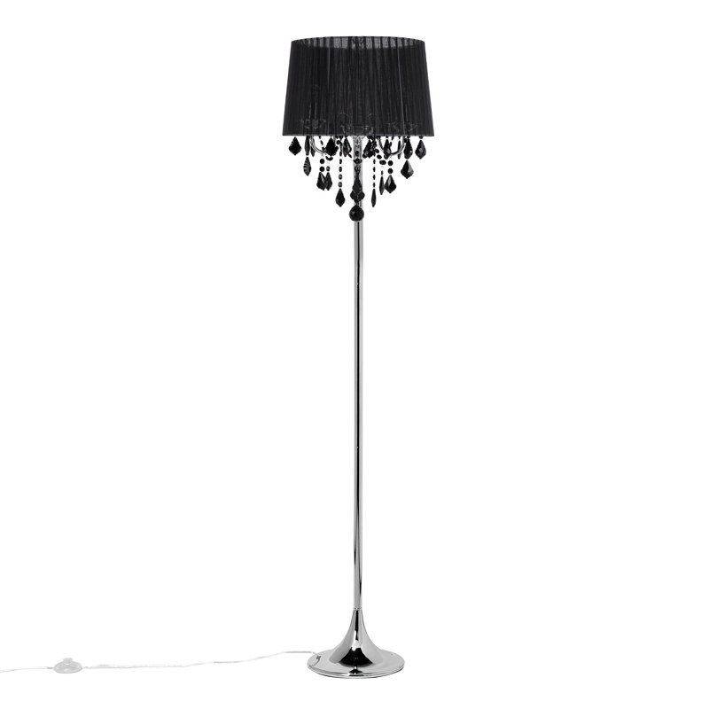 Albright 170cm Traditional Floor Lamp, Black