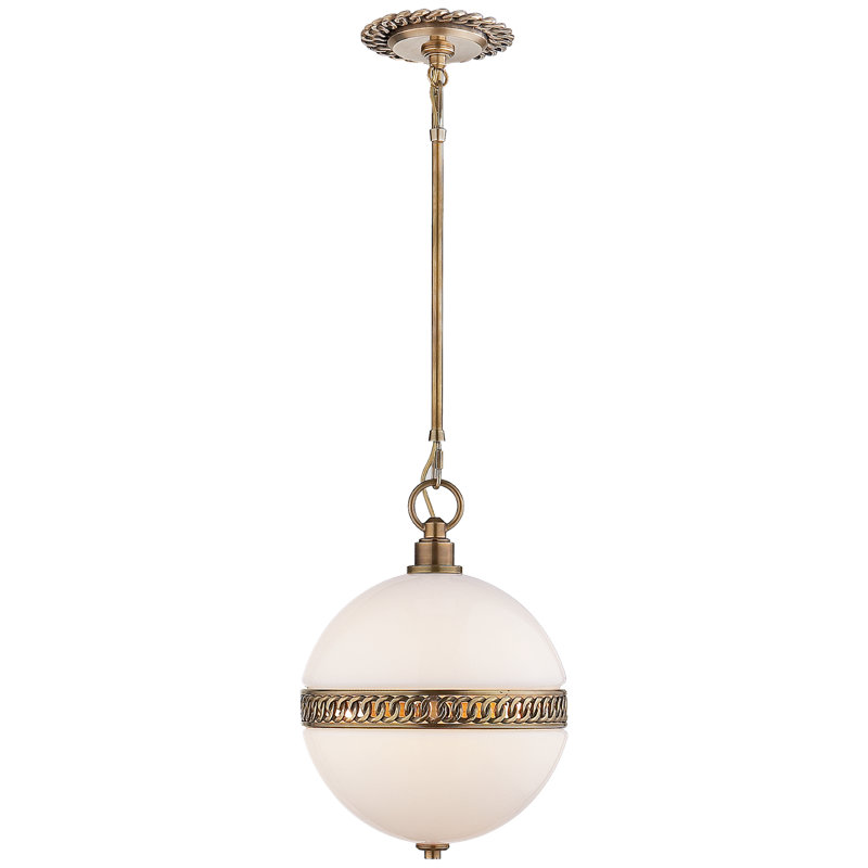 Ralph Lauren Hendricks 4 Light Chandelier, Natural Brass, 49"H x 12"W x 12"D
