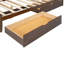 Grand lit plateforme avec 2 grands tiroirs, lit gigogne simple TG-1459254594