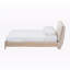 Grand lit plateforme tapissier Aitken, beige clair / naturel, l 63,4 po x L 91,15 po x H 37,48 po-1748595520-1748595521
