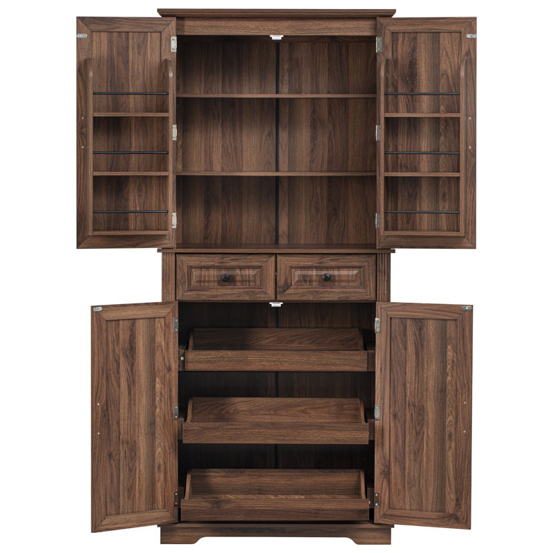 Armoire de salle de bain autoportante, Brun