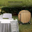 Chariot à roulettes pliable, chariot à main de 46,9 x 31 x 45,6 pouces avec rangement de 1800 lb, chariot mobile pour table et chaise pliante, noir mat