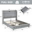 Cadre de lit grand Galaxy Aurora avec projecteur étoile, 2 tiroirs de rangement et grande tête de lit à oreilles Galaxy-1488875251-1488875249