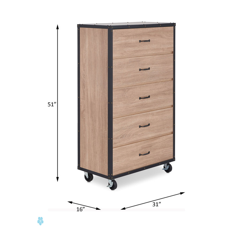 Commode en chêne clair Bemis