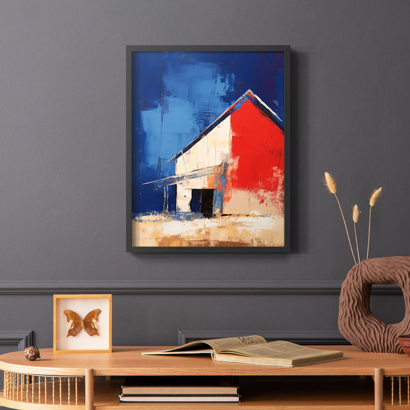 Paysages de la série CX III - reproduction encadrée de qualité supérieure - prête à être accrochée - aucun clou requis