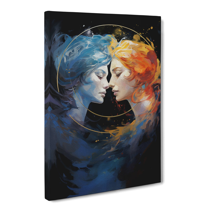 Gemini Zodiac Gestural - No Frame Print