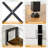 55.5"H Industrial Etagere Bookcase