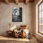 «Texas Night Dance», art sur toile «Couple de cowboy romantique», impression «Rustic Country Love»-525734282