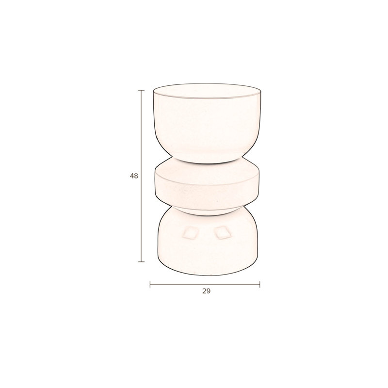 Apollo Accent Stool, Terra
