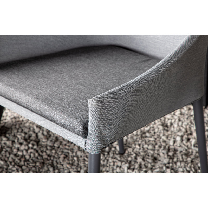 Pollocksville Patio Dining with Cushion, Black