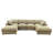 Corduroy U-Shaped Sectional-2127844793