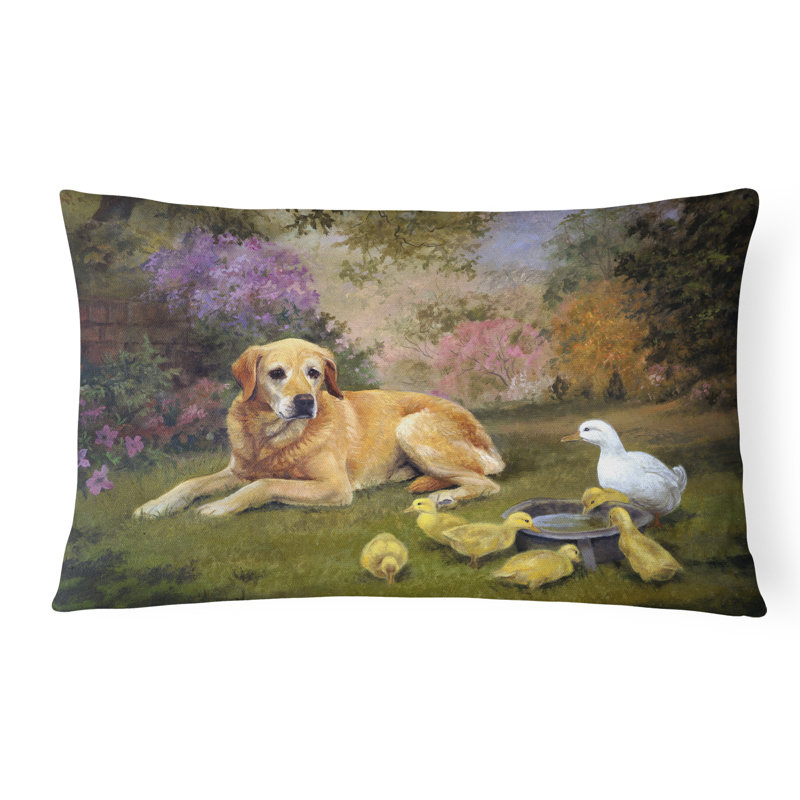  Coussin décoratif intérieur / extérieur Labrador and Chicks