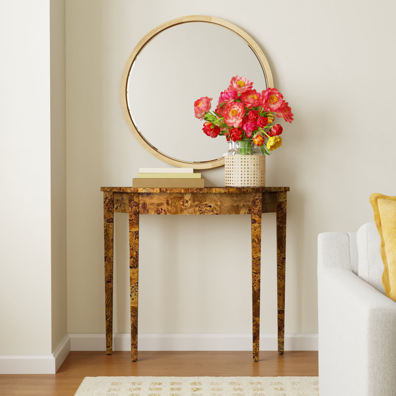 Kal 36" Console Table, Honey Burl