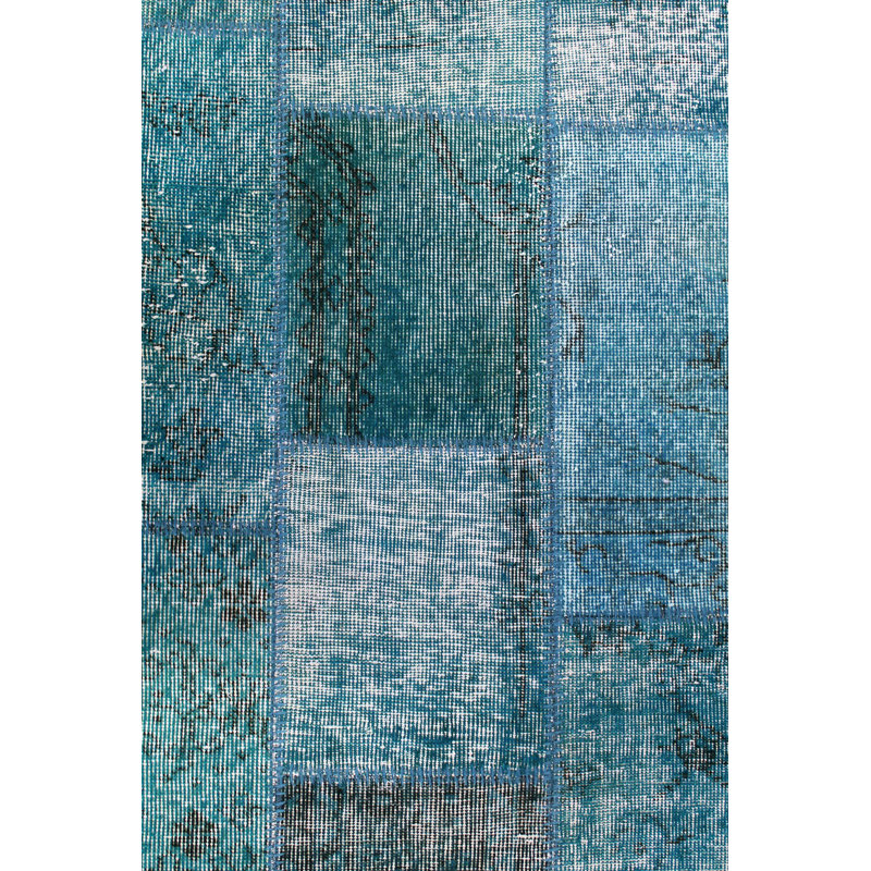 Tapis bleu / gris 8 pi 2 po x 11 pi 6 po Overdye One-of-a-Kind
