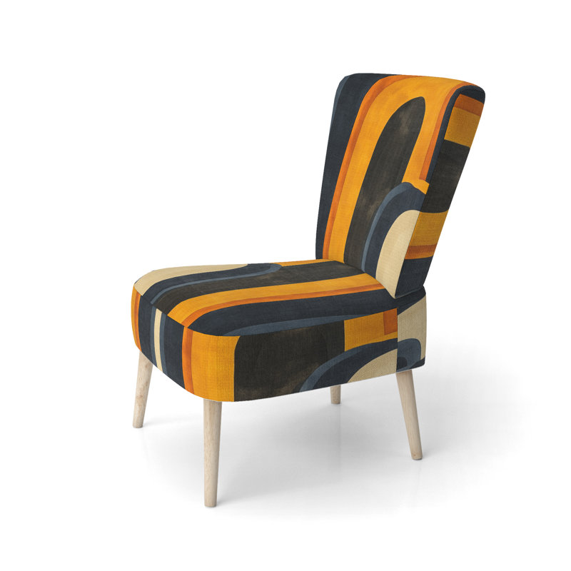 Chaise rembourrée Abstract, Chaise d'appoint sans accoudoirs
