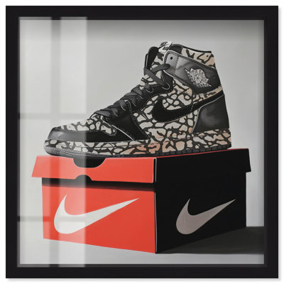 «The Upmost Stylish Sneaker Shadowbox Print Sneaker» par Art Remedy