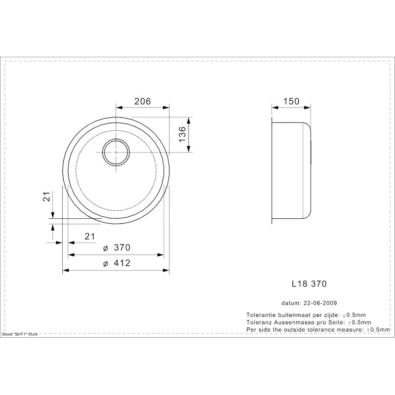 Single Bowl Undermount Kitchen Sink