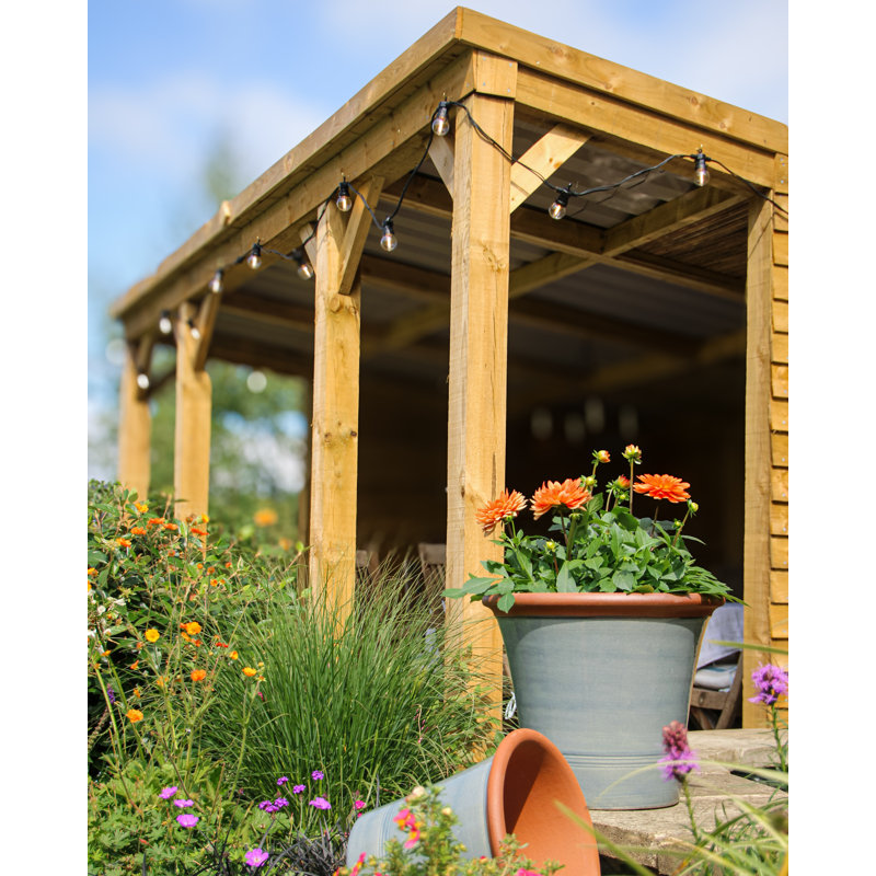 Kitchen Planter, 37" H x 41" W x 41" D, Sage Green/Orange