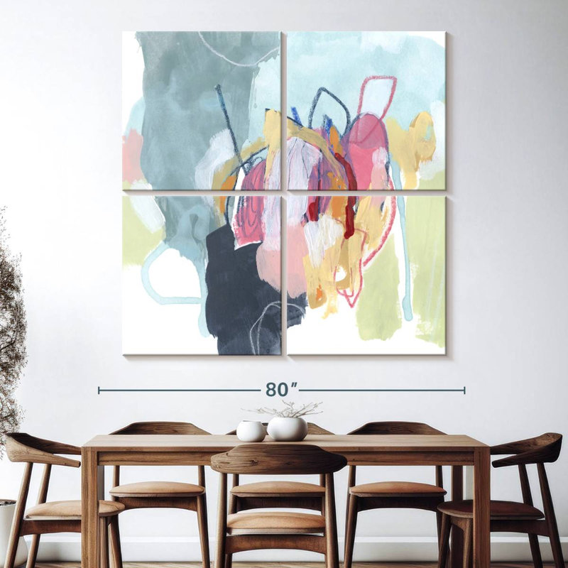 Avery Chromatic Tangle II, 74" H x 74" W