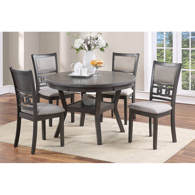 Ensemble de 2 chaises d'appoint pour salle à manger à finition grise