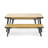 1 DINING TABLE+2 DINING BENCHES