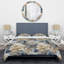 Ensemble de housse de couette Floral - microfibre de polyester-1916727765-2139373154
