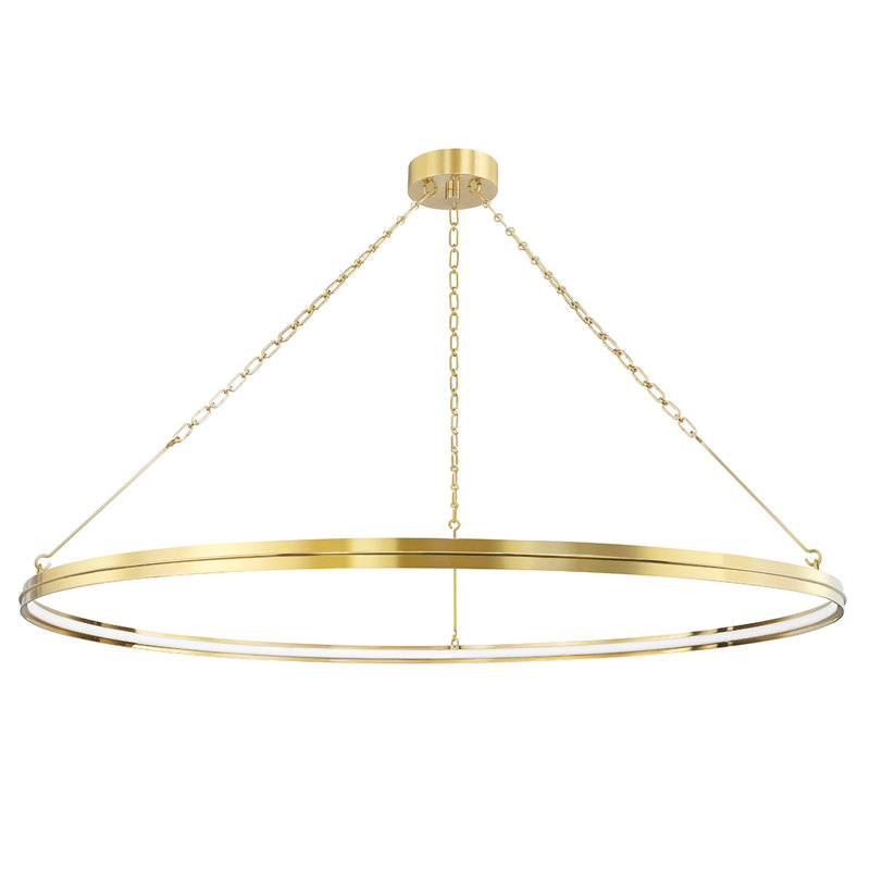 Rosendale LED Chandelier, 2.25" H x 56" W x 56" D, Aged Brass