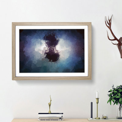 Submerged Cello in Abstract - Framed Print