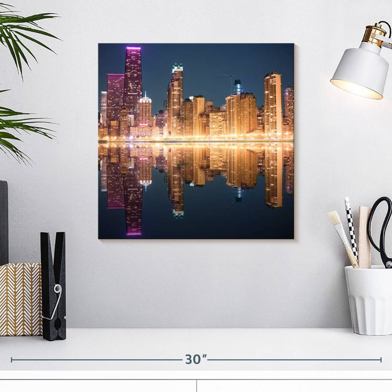 Nicci Chicago Golden Lights, H 16 po x l 16 po