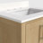 24" Bathroom Vanity With Bombay White Engineered Stone Countertop, Backsplash, And Ceramic Basin Single Sink-765583050