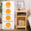Katarra 26'' Tall Metal Nightstand Storage Cabinets With Lock-1046670759