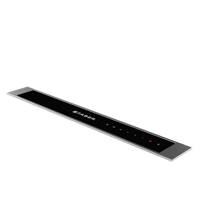 Scirocco Lux 36 inch Black Glass with Stainless Steel