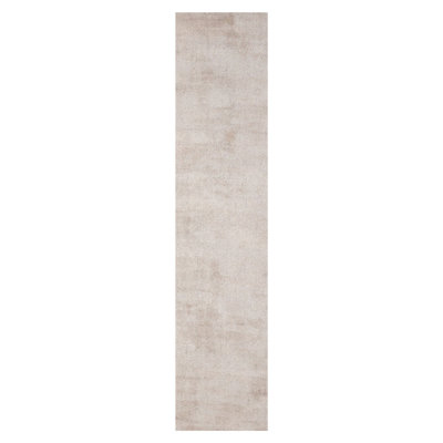 Tapis taupe touffeté à la main de style oriental texturé contemporain