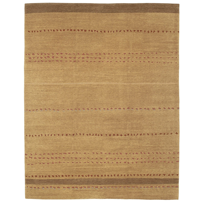 Kaibab Wool Area Rug in Beige/Brown/Red, Runner 2'9" x 10'