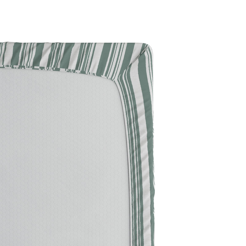 Striped Microfiber Striped Fitted Sheet, Twin XL Fitted Sheet, Striped 1
