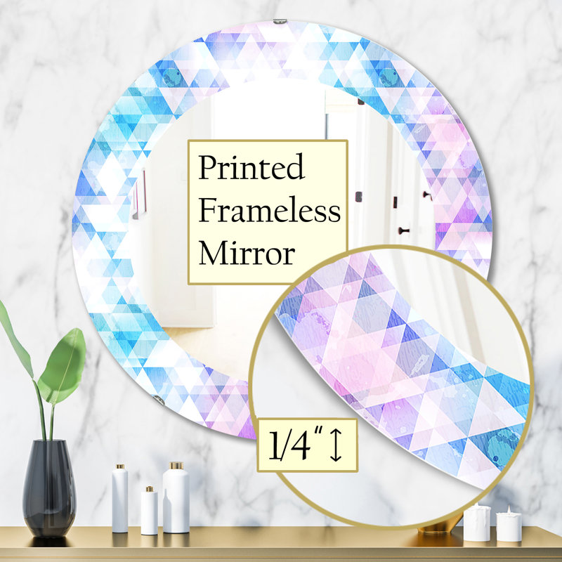 Miroir mural Triangular Colourfields 10, H 31,5 po x l po