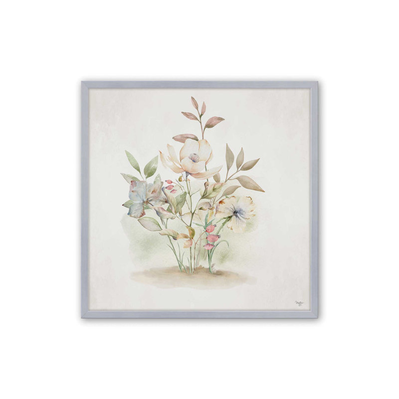 «Whispers of Spring» par Mollie B., reproduction d'art, 20 W x 20 H, Silver, Framed Print