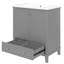 Meuble-lavabo gris avec lavabo - 30 po-1688309702