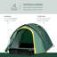 Kyriah Compact Camping Tent w/ Vestibule & Mesh Vents for Hiking Green