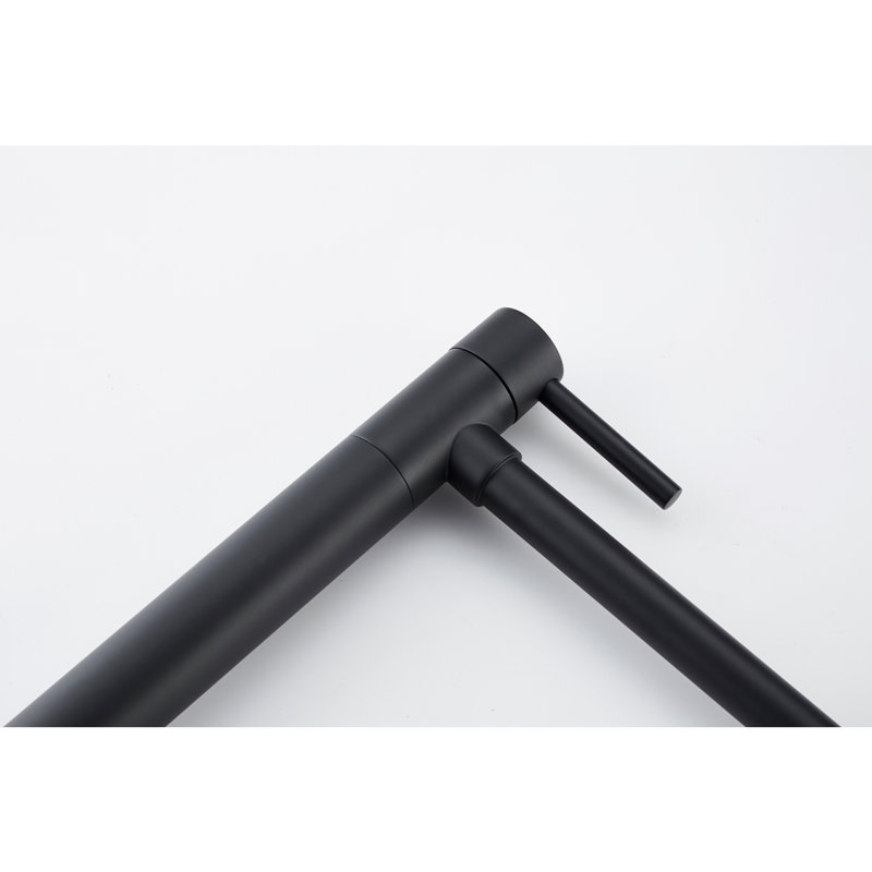Robinet remplisseur de pot avec tige d'extension, Noir mat
