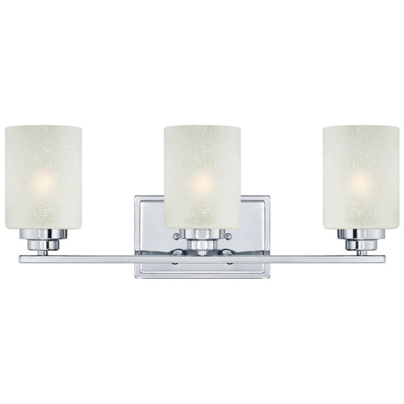 Éclairage pour meuble-lavabo en chrome 3 lumières Debbi