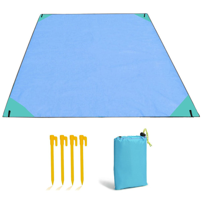Couverture de pique-nique, service pour 4, Bleu