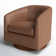 Bennett Vegan  Leather Swivel Barrel Chair