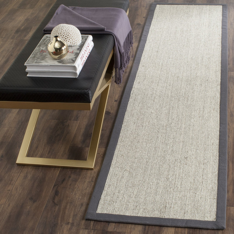 Coppage Solid Colour Hand Woven Area Rug, Runner 76 x 244 cm